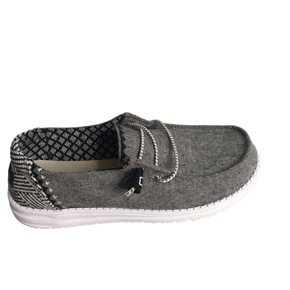 Hey Dude Wendy Shoes Womens Size 8 Gray Chambray Slip On Loafers SKU 121414203 - Picture 8 of 12